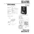 SONY SSA705 Manual de Servicio