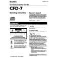 SONY CFD-7 Manual de Usuario