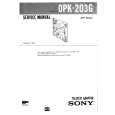 SONY OPK203G Manual de Servicio