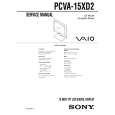SONY PCVA15XD2 Manual de Usuario