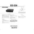 SONY SCD333A Manual de Servicio