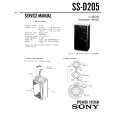 SONY SSD205 Manual de Servicio