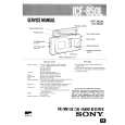 SONY ICF850L Manual de Servicio
