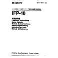 SONY IFP-10 Manual de Usuario