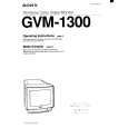 SONY GVM-1300 Manual de Usuario