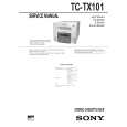 SONY TCTX101 Manual de Servicio