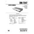 SONY XM7547 Manual de Servicio