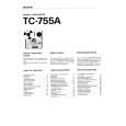 SONY TC755A Manual de Usuario