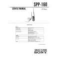 SONY SPP160 Manual de Usuario