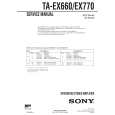 SONY TAEX770 Manual de Servicio