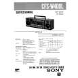SONY CFSW400L Manual de Servicio