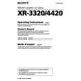 SONY XR-3320 Manual de Usuario