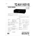 SONY TC-K411 Manual de Servicio