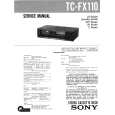 SONY TCFX110 Manual de Servicio