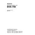 SONY BVE700 Manual de Servicio