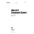 SONY MHC1700 Manual de Usuario