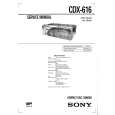 SONY CDX616 Manual de Servicio