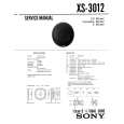 SONY XS3012 Manual de Servicio
