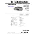 SONY ICFCD830 Manual de Servicio