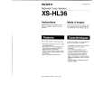 SONY XS-HL36 Manual de Usuario