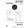 SONY XS-F1321 Manual de Usuario