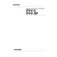 SONY PVV3 Manual de Usuario