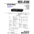 SONY MDS-JE500 Manual de Usuario
