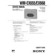 SONY WMEX655 Manual de Servicio