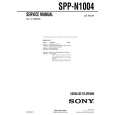 SONY SPPN1004 Manual de Servicio