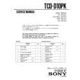SONY TCDD10PK Manual de Servicio