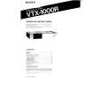 SONY VTX-1000R Manual de Usuario
