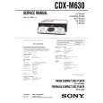 SONY CDXM630 Manual de Servicio