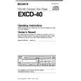 SONY EXCD-40 Manual de Usuario