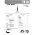SONY SPP80 Manual de Usuario