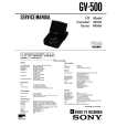SONY GV500 Manual de Servicio
