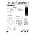 SONY SSE212 Manual de Servicio