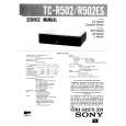 SONY TCR502/ES Manual de Servicio