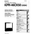 SONY KPR-46CX50 Manual de Usuario
