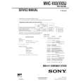 SONY MHCVX8/J Manual de Servicio