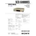 SONY SCDXA9000ES Manual de Usuario