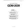 SONY GDM-2039 Manual de Usuario