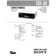 SONY CDX80 Manual de Servicio