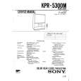 SONY KPR5300M Manual de Servicio