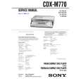 SONY CDXM770 Manual de Servicio