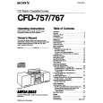 SONY CFD767 Manual de Usuario