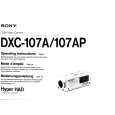 SONY DXC-107AP Manual de Usuario