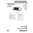SONY ICFC470/L Manual de Servicio