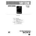 SONY SRF33W Manual de Servicio