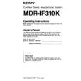 SONY MDR-IF310K Manual de Usuario
