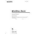 SONY MDSS50 Manual de Usuario